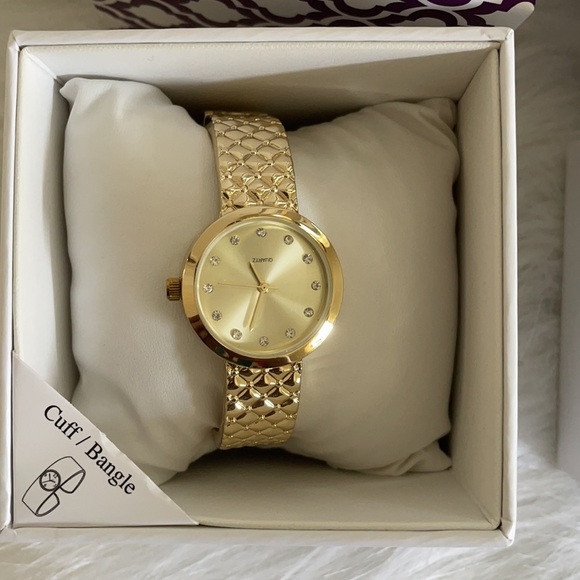 NEW GOLD Crystal Dial Fashion Bracelet Watch - Picture 5 of 9